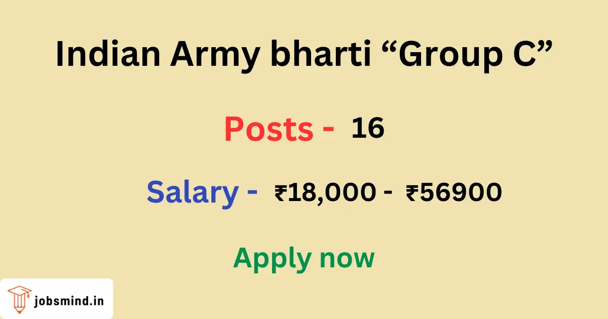 Indian Army Bharti Group C
