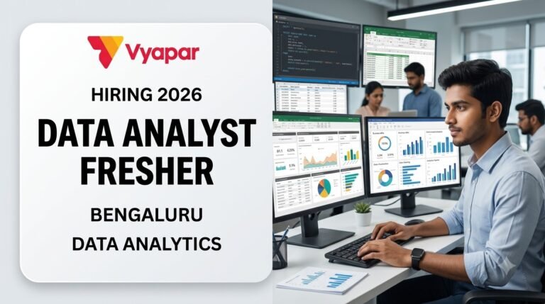 Vyapar Data Analyst Fresher Hiring