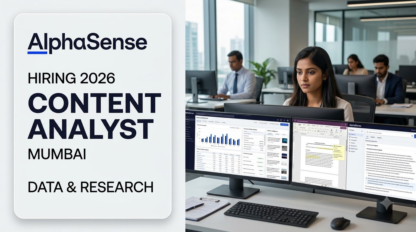AlphaSense Content Analyst Hiring