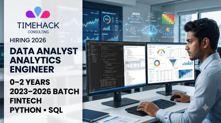 Time Hack Consulting Hiring Data Analyst