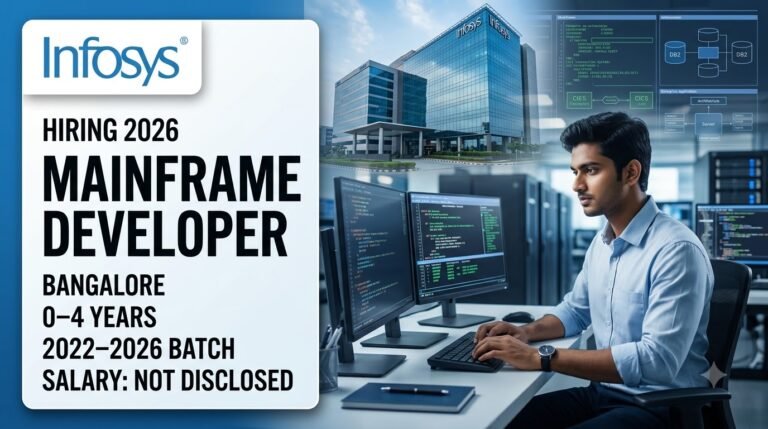Infosys Hiring Mainframe Developer