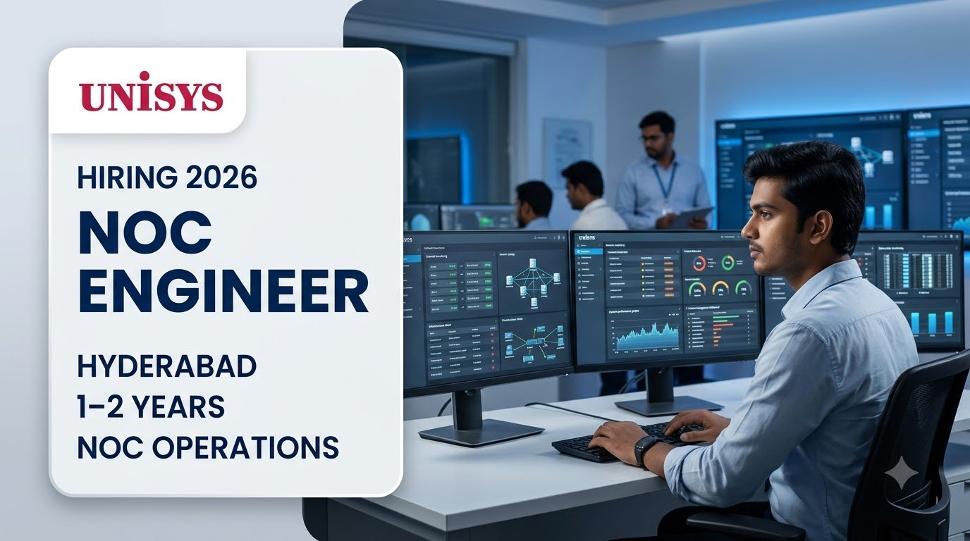 Unisys NOC Engineer Off Campus Hiring